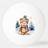 Ours en peluche dans la forêt, personnalisé pingpongbal (Achterkant)