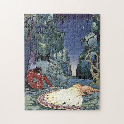 Ourson en Violette van Virginia Frances Sterrett Legpuzzel (Verticaal)