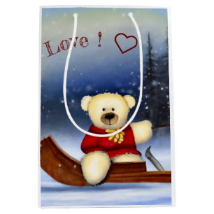 Ourson in Sneeuwrog Medium Cadeauzakje