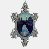Ouseburn Tin Sneeuwvlok Ornament (Links)
