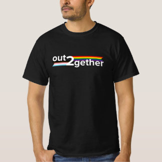 Out2together T-shirt donkere kleuren