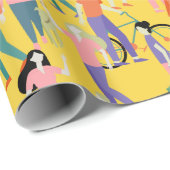 Out and About People Pattern Cadeaupapier (Rol Hoek)