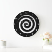 Out Black Spiral Hypno Wall Clock Grote Klok (Huis)