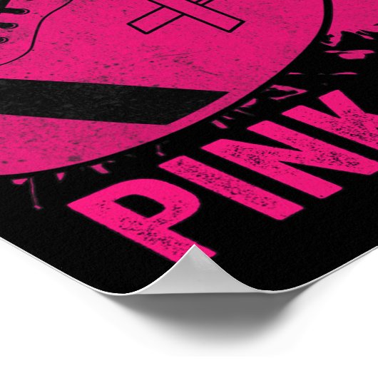 Out Borstkanker Awareness Football Borstkanker Poster (Hoek)