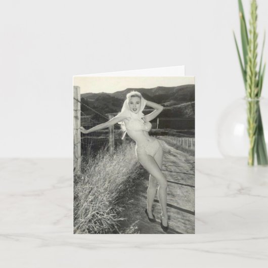 "Out for a Stroll" Note Kaart (Voorkant)