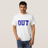 "Out" Funny Tennis T-Shirt (Voorkant volledig)