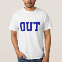 "Out" Funny Tennis T-Shirt