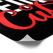 Out Here Being Cute Womens Floral Motivational Quo Poster (Hoek)