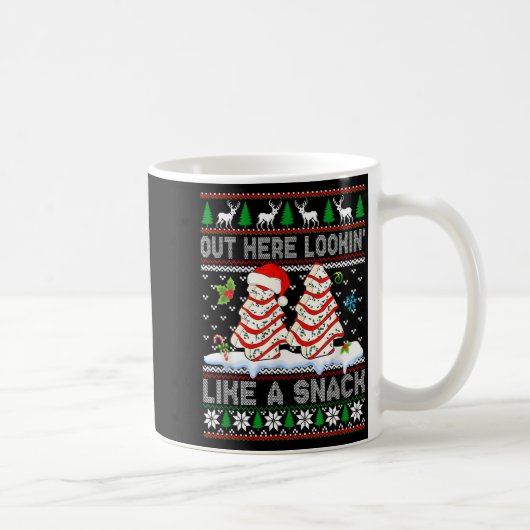 Out Here Lookin' Like A Snack Christmas Cakes Debb Koffiemok (Rechts)