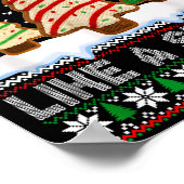 Out Here Lookin' Like A Snack Christmas Cakes Debb Poster (Hoek)