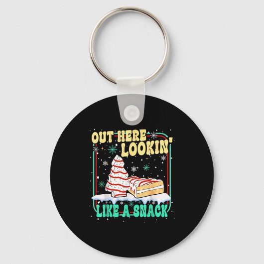Out Here Lookin' Like A Snack Christmas Cakes Debb Sleutelhanger (Voorkant)