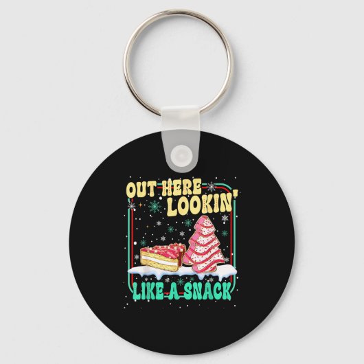 Out Here Lookin' Like A Snack Christmas Cakes Debb Sleutelhanger (Voorkant)