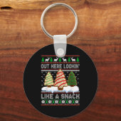 Out Here Lookin' Like A Snack Christmas Cakes Debb Sleutelhanger (Voorkant)