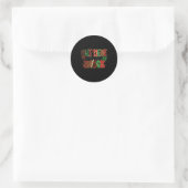 Out Here Lookin’ Like A Snack Funny Christmas Cake Ronde Sticker (Tas)