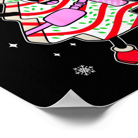 Out Here Looking Like A Snack Christmas Tree Cake  Poster (Hoek)