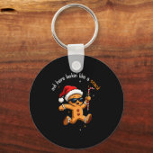 Out Here Looking Like A Snack Funny Boujee Gingerb Sleutelhanger (Voorkant)