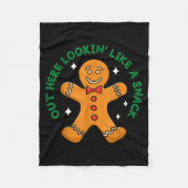 Out Here Looking Like A Snack Funny Boujee Xmas Gi Fleece Deken (Voorkant)