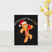 Out Here Looking Like A Snack Funny Boujee Xmas Gi Kaart (Gele Bloem)