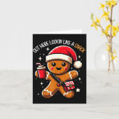 Out Here Looking Like A Snack Funny Boujee Xmas Gi Kaart (Gele Bloem)