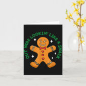 Out Here Looking Like A Snack Funny Boujee Xmas Gi Kaart (Gele Bloem)