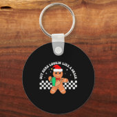 Out Here Looking Like A Snack Funny Boujee Xmas Gi Sleutelhanger (Voorkant)