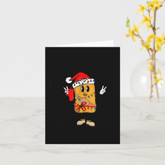 Out Here Looking Like A Snack Funny Tamale Christm Kaart (Gele Bloem)