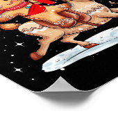 Out Here Looking Like A Snack Funny Xmas Gingerbre Poster (Hoek)