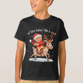 Out Here Looking Like A Snack Funny Xmas Gingerbre T-shirt (Voorkant)