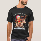 Out Here Looking Like A Snack Funny Xmas Gingerbre T-shirt (Voorkant)