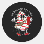 Out Here Looking Like A Snack  Ronde Sticker (Voorkant)