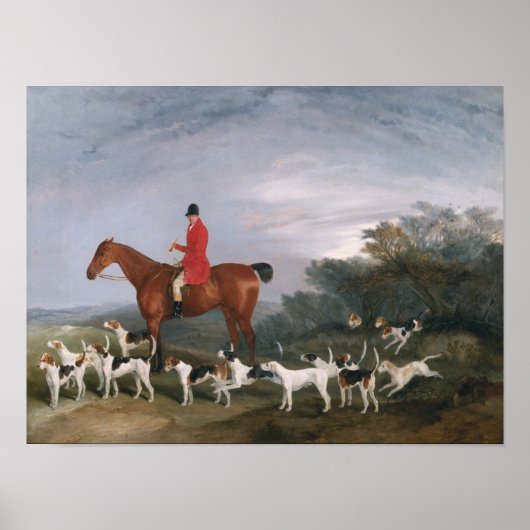 Out Hunting, 1841 Poster (Voorkant)