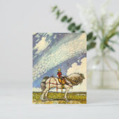 "Out In the Wide World" van John Bauer Briefkaart (Staand voorkant)