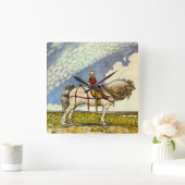 "Out In the Wide World" van John Bauer Vierkante Klok (Huis)