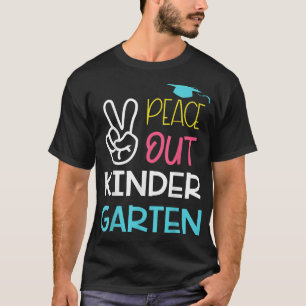 Out Kindergarten Invitation Peace Sunset Kinder En T-shirt