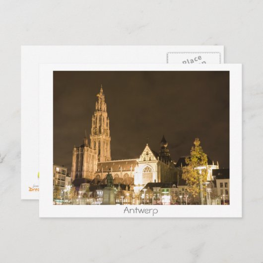 Out Lady Cathedral Briefkaart (Voorkant / Achterkant)