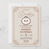 Out Little Dumpling Chinese Bao eerste verjaardag Kaart (Voorkant)