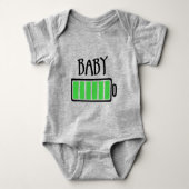 Out of Batteries – Baby Romper (Voorkant)