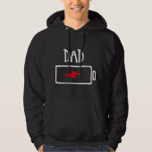 Out of Batteries – Dad Hoodie (Voorkant)