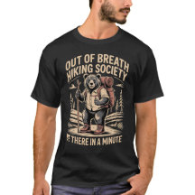 Out of Breath Hiking Society Funny Beer Hiker