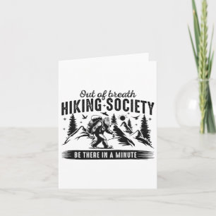 Out of Breath Hiking Society Natuur Lover Mountain Kaart