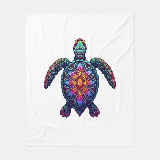 Out of Breath Hiking Society Schildpad T-shirt Fleece Deken (Voorkant)