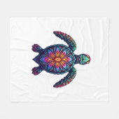 Out of Breath Hiking Society Schildpad T-shirt Fleece Deken (Voorkant (Horizontaal))