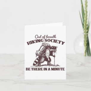 Out of Breath Hiking Society T-shirt Wasbeer Wande Kaart