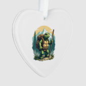 Out Of Breath Hiking Society Turtle T-Shirt Ornament (voorkant)