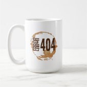 Out of Coffee Error 404 - Funny Coffee Lover Gift Koffiemok (Links)