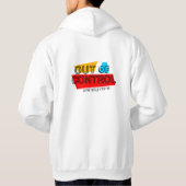 Out of Control – Bold Typography Statement Design Hoodie (Achterkant)