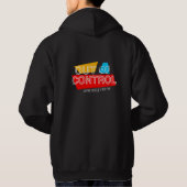 Out of Control – Bold Typography Statement Design Hoodie (Achterkant)