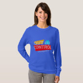 Out of Control – Bold Typography Statement Design T-shirt (Voorkant volledig)