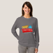 Out of Control – Bold Typography Statement Design T-shirt (Voorkant volledig)