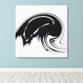 Out of Control Fractal Canvas Wrapped Print (Insitu (Houten vloer))